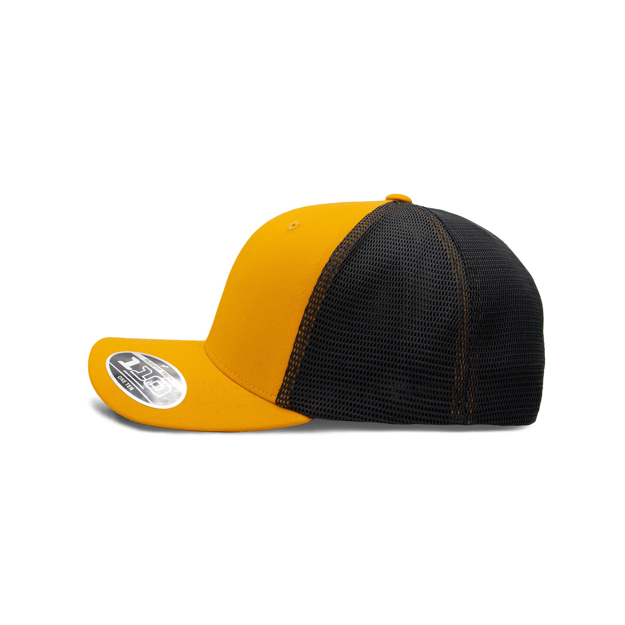 Two Tone Trucker Snapback - Vivid Yellow & Black - 110TT