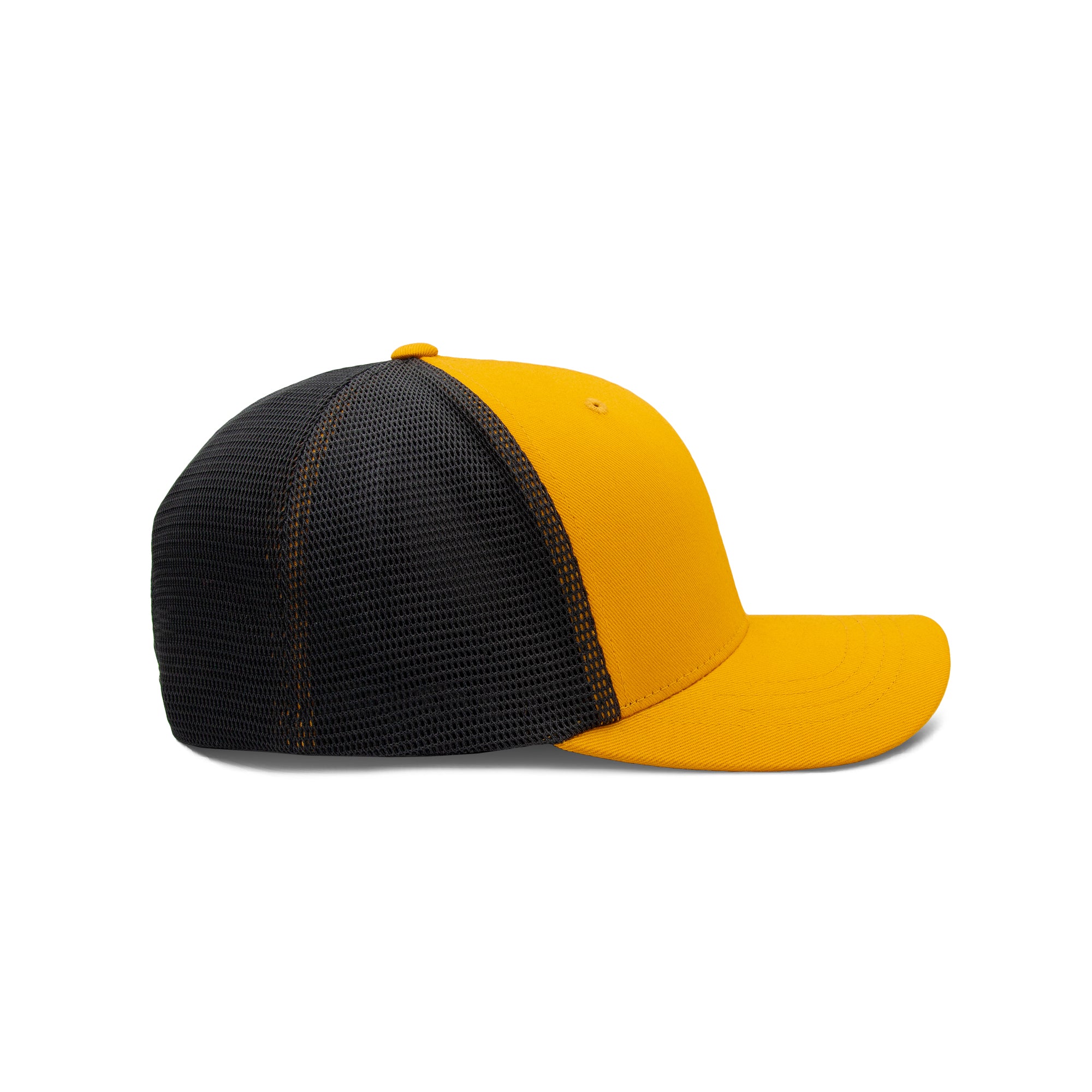 Two Tone Trucker Snapback - Vivid Yellow & Black - 110TT