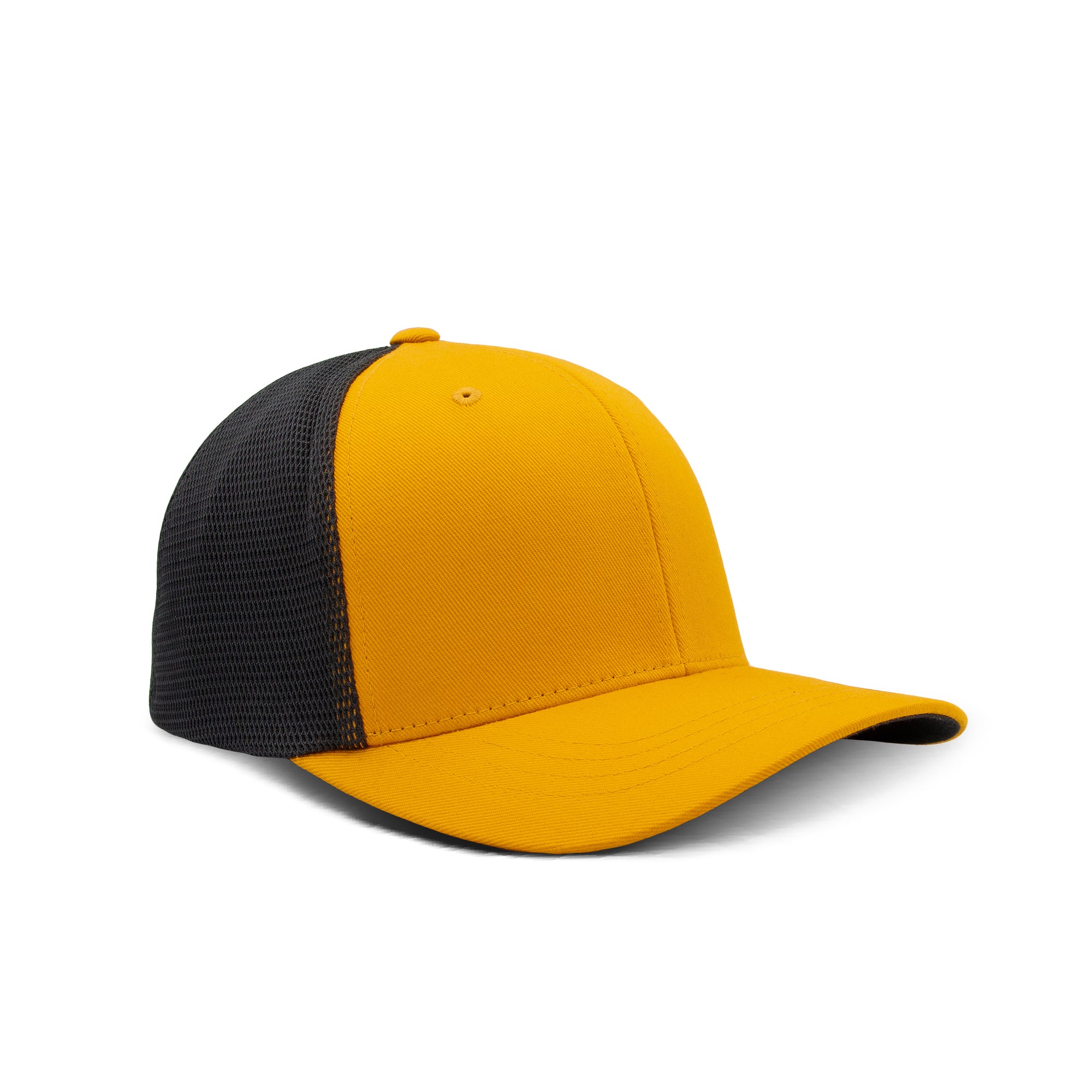 Two Tone Trucker Snapback - Vivid Yellow & Black - 110TT