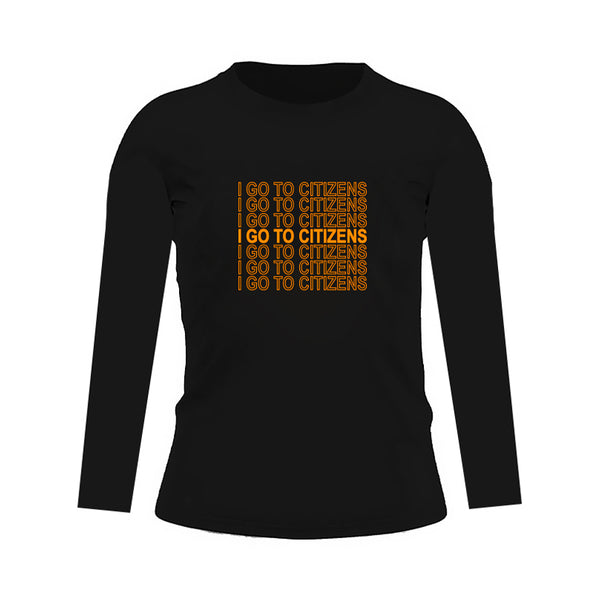 Black with Orange IGO Long Sleeve