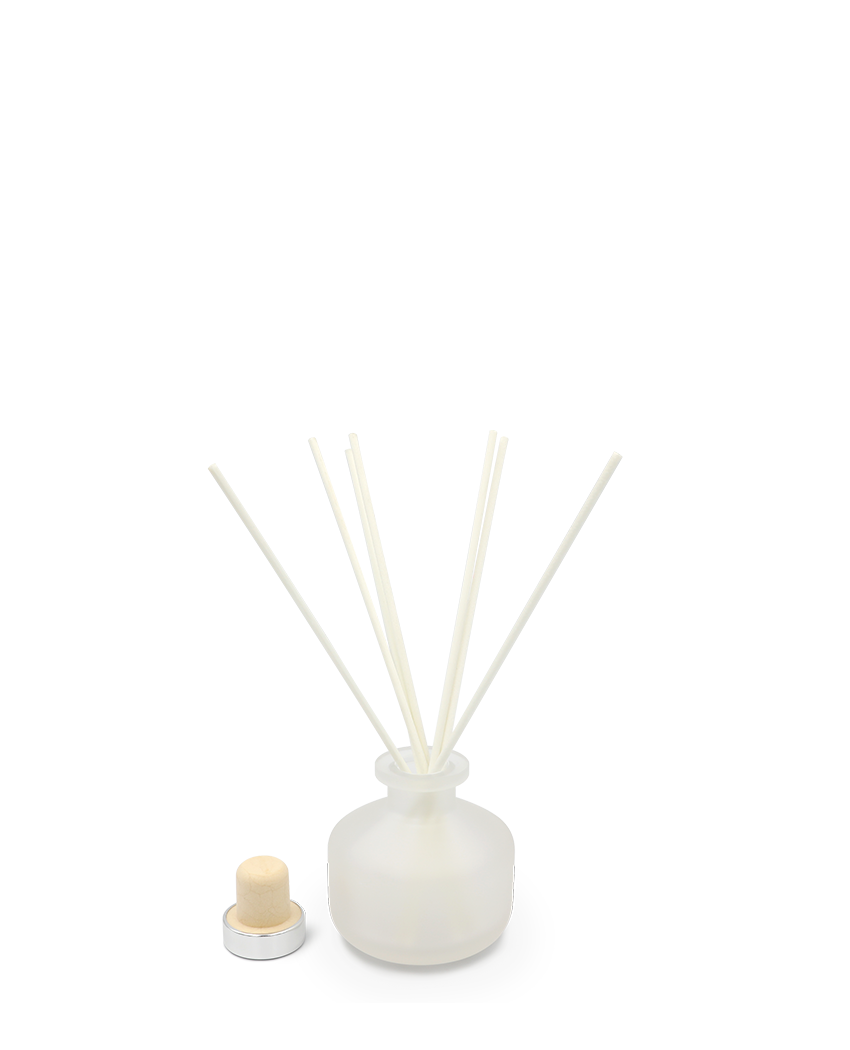 Classic Matte Round Glass Diffuser - Clear Frosted - 90 ML - 3001 ...