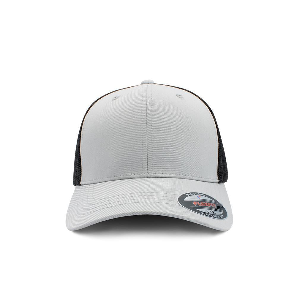 Flexfit Trucker - Medium Grey & Black - 6511 X Mesh
