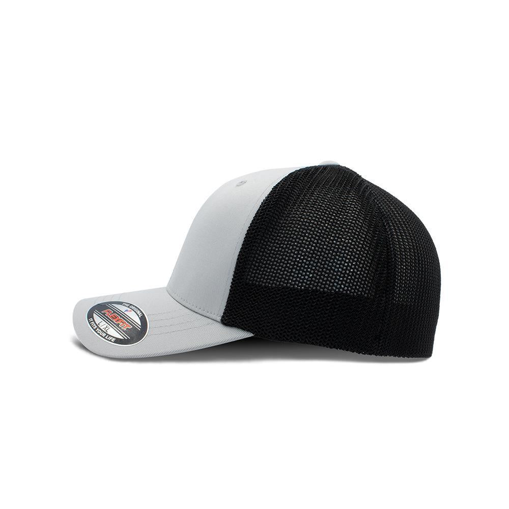 Flexfit Trucker - Medium Grey & Black - 6511 X Mesh