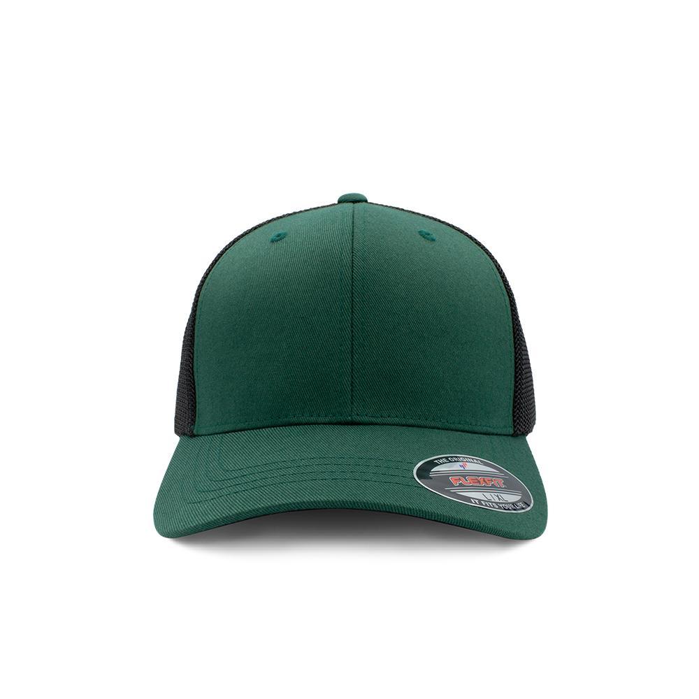 Flexfit Trucker - Spruce & Black - 6511 X Mesh