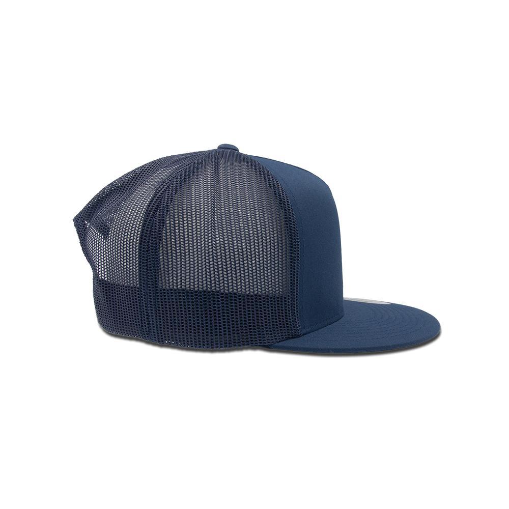 Trucker Snapback Flat Peak - Navy Blue - 6006