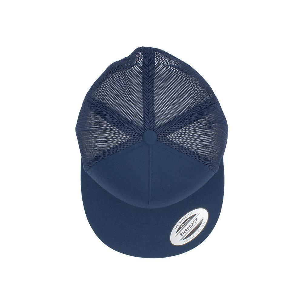 Trucker Snapback Flat Peak - Navy Blue - 6006