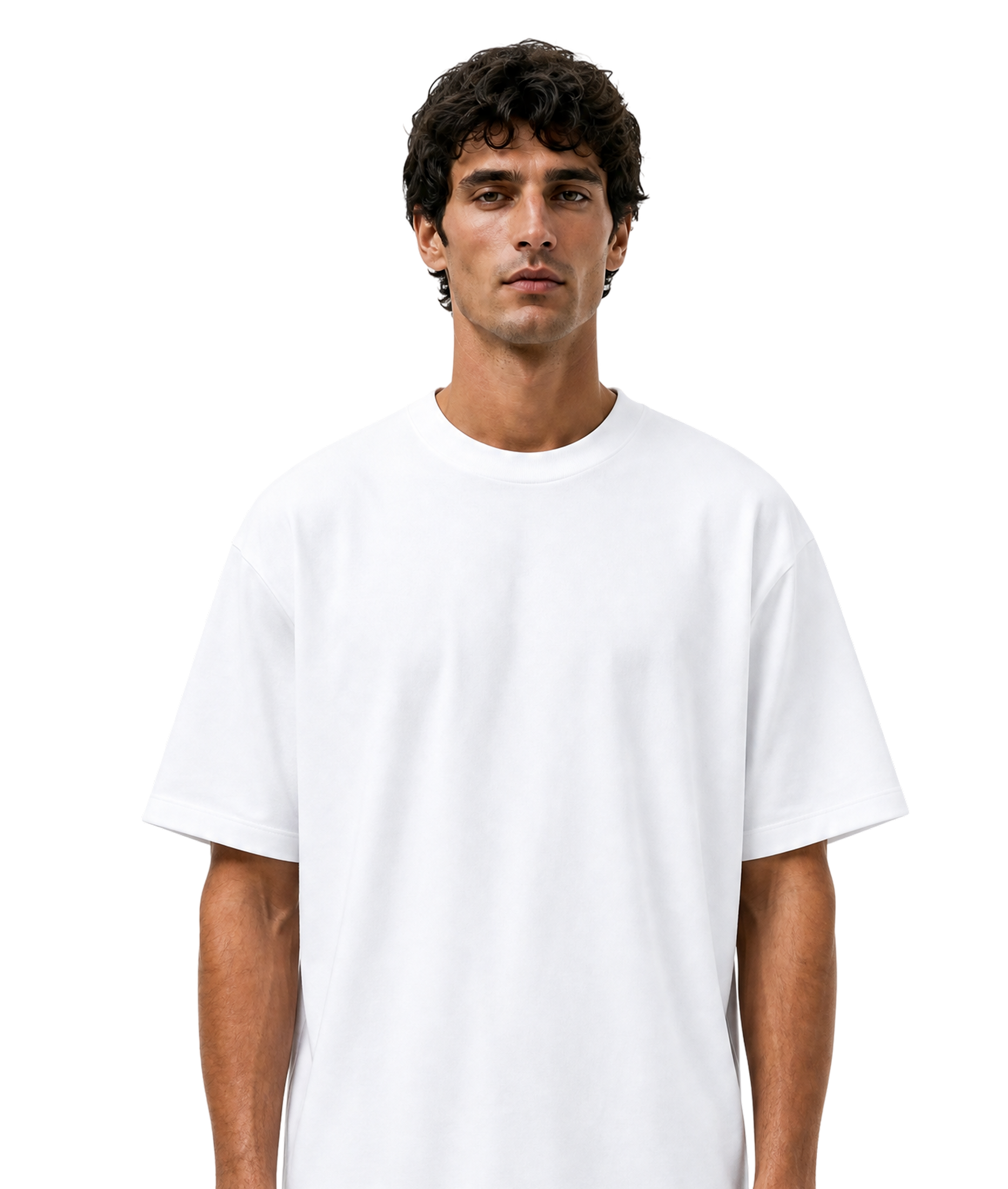 White T-shirt front view